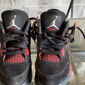 Kids Black and Red Sneakers